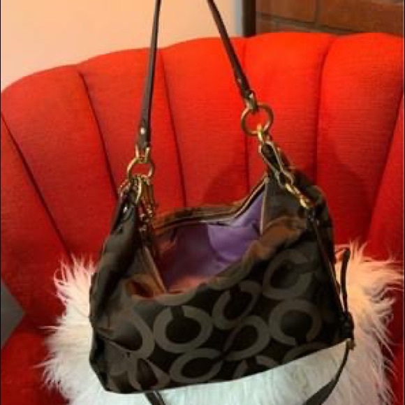 Brown Coach Sabrina Crossbody Purse - Picture 2 of 5